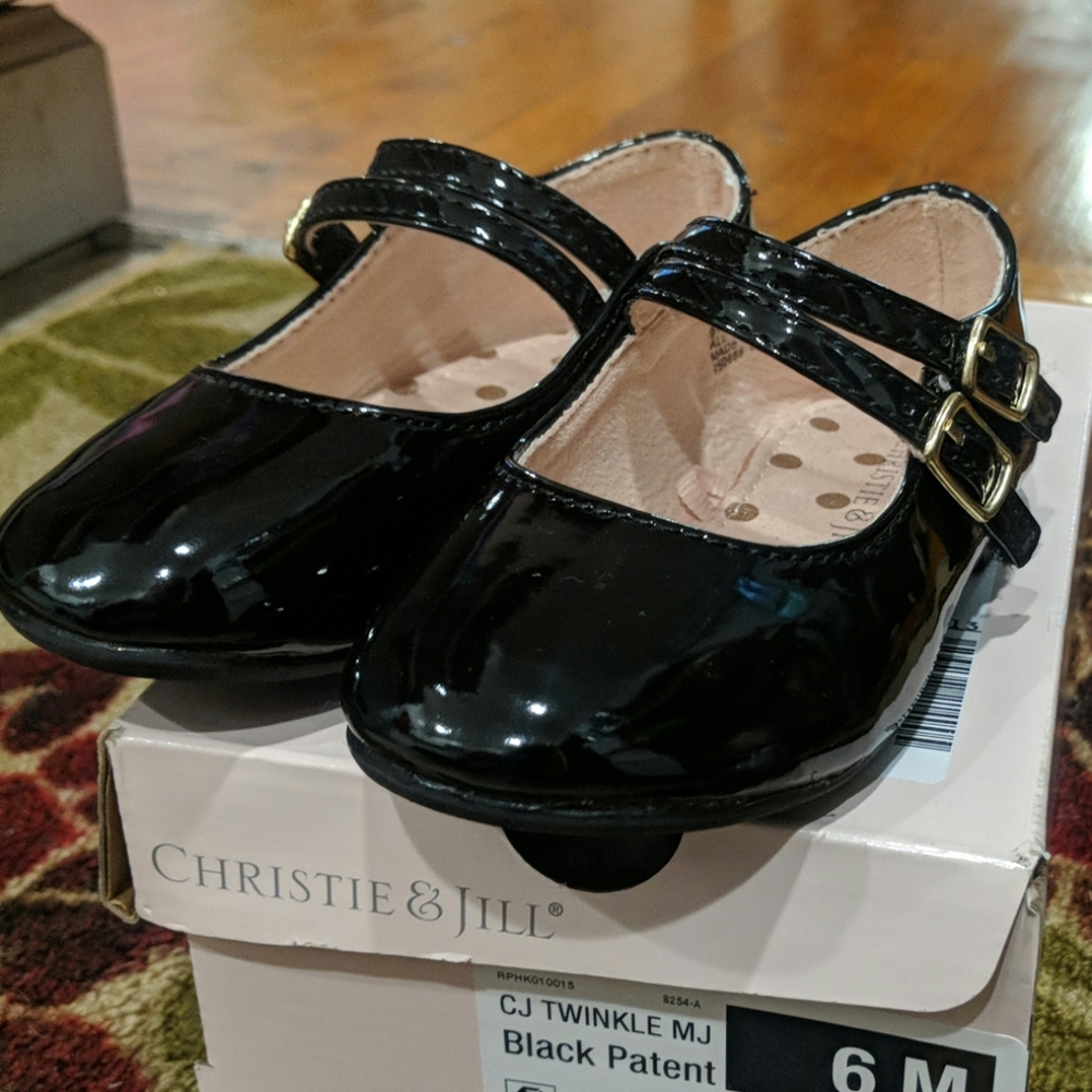 Girls black dress shoes